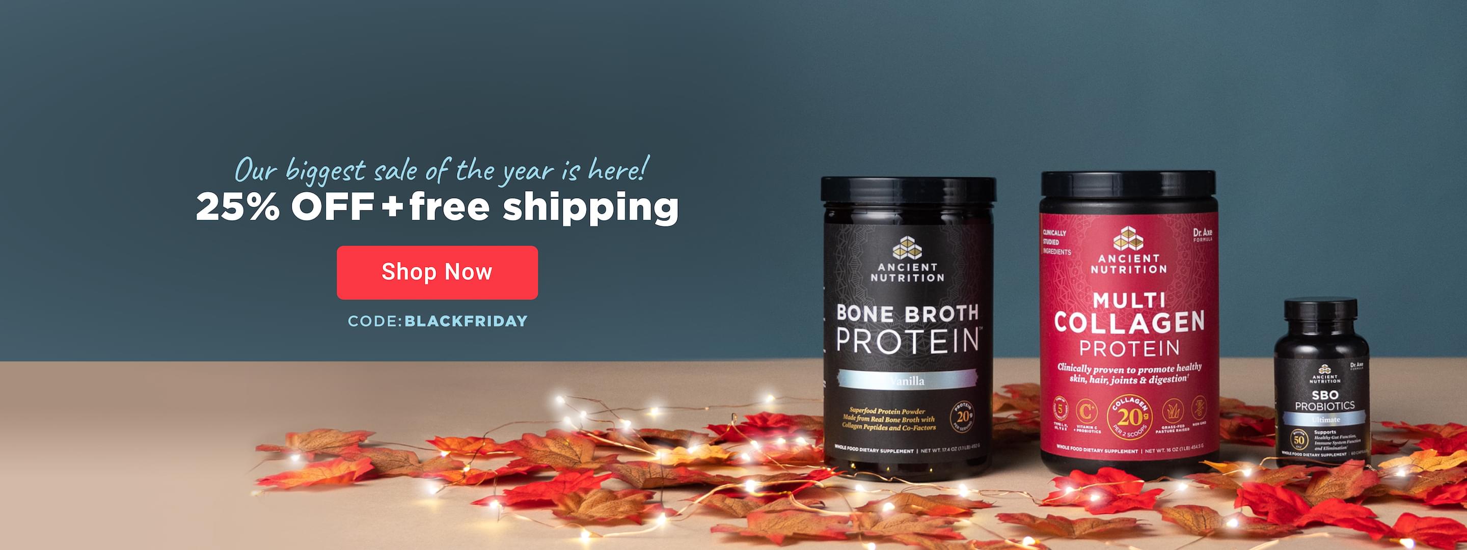 25% off + FREE Shipping Storewide with code BLACKFRIDAY